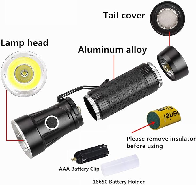 LED Rotation Flashlight