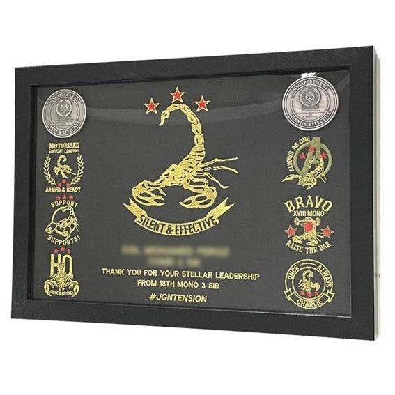 (Get a Quote) Customised Military Embroidery A4 Frame