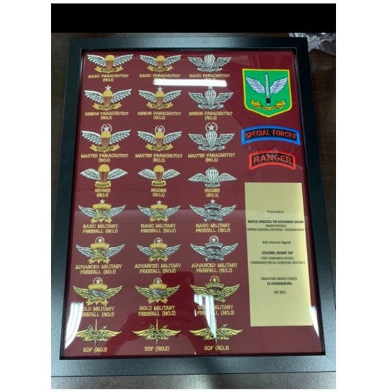 (Get a Quote) Customised Military Embroidery Airborne Frame