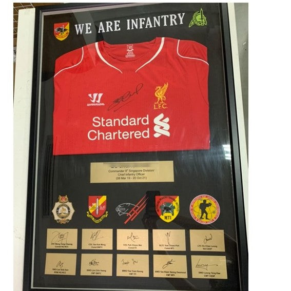 (Get a Quote) Customised Military Embroidery Frame w Shirt Souvenir