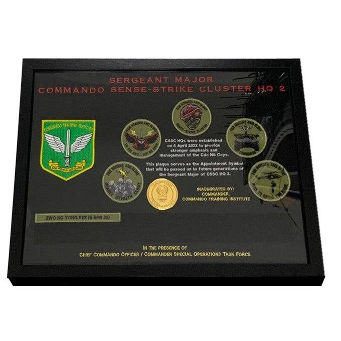 (Get a Quote) Customised Military Embroidery Frame w Coy Patches