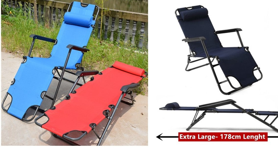 Outdoor 2 Way Bed, Camping Bed, Foldable, Royal Blue
