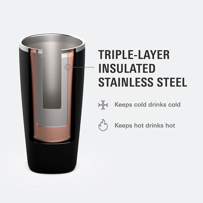 AVANA® Sedona™ 20-oz. Stainless Steel Double Wall Insulated Water Bottle - Onyx