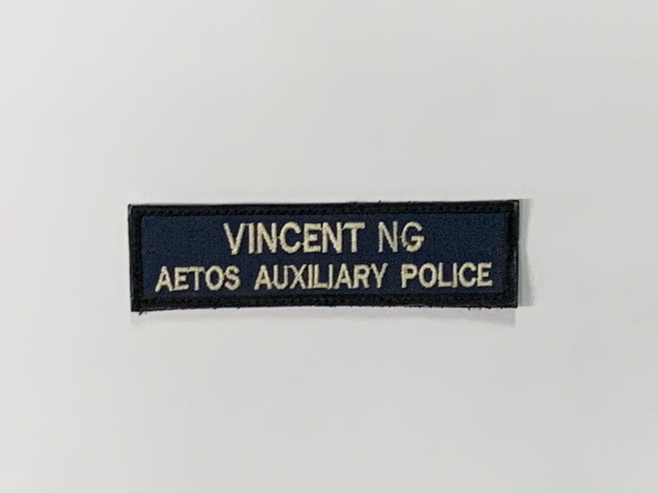AETOS Auxillary Police Name Tag