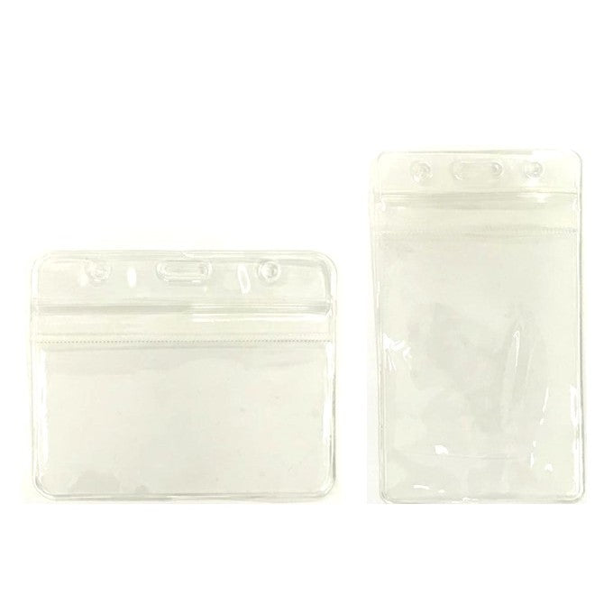 Pass Holder with Ziplock, Clear