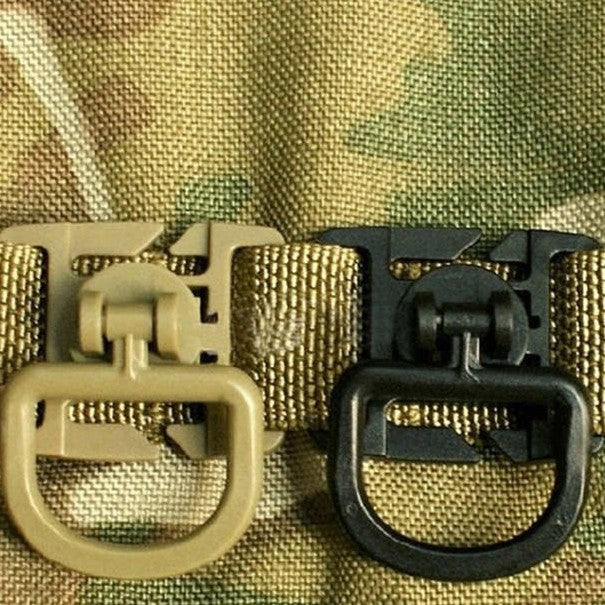Tactical 360 Rotation D-ring Clips, MOLLE Webbing Attachment Backpacks EDC