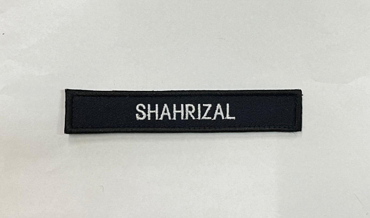 Singapore Police Force Name Tag with Border