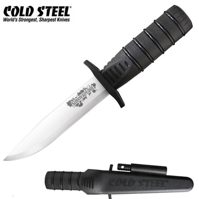 COLD STEEL SURVIVAL EDGE KNIFE - BLACK