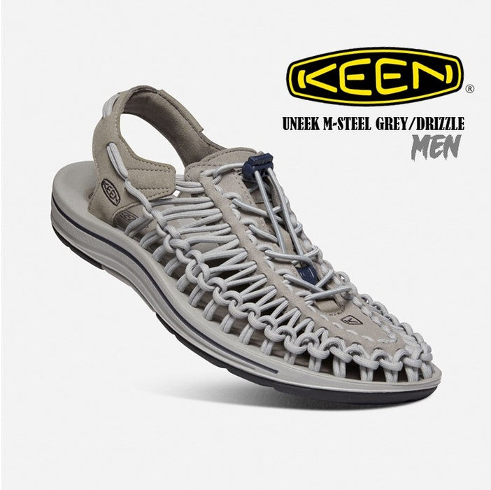 KEEN UNEEK Men's Steel Grey/Drizzle Sandals