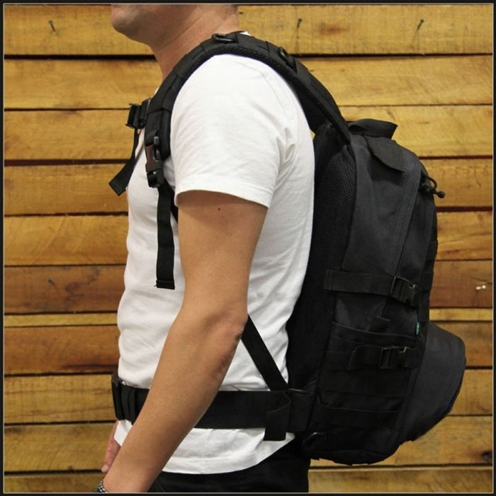 On sale clearance YAKEDA 30L outdoor waterproof black EDC pack military tactical backpack mochila tatica - BLACK