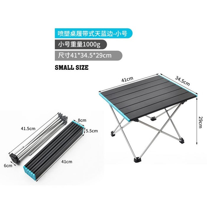Ultralight Portable Aluminum Folding Table, Small