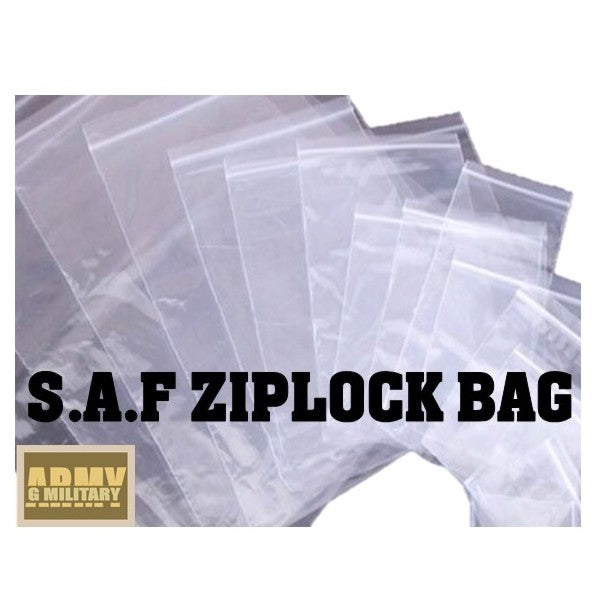 Ziplock Bags, SAF Standard Use, 5 pieces per pack