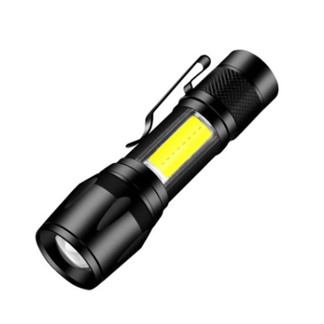 Tactical Mini zoom Flashlight 7100, Black