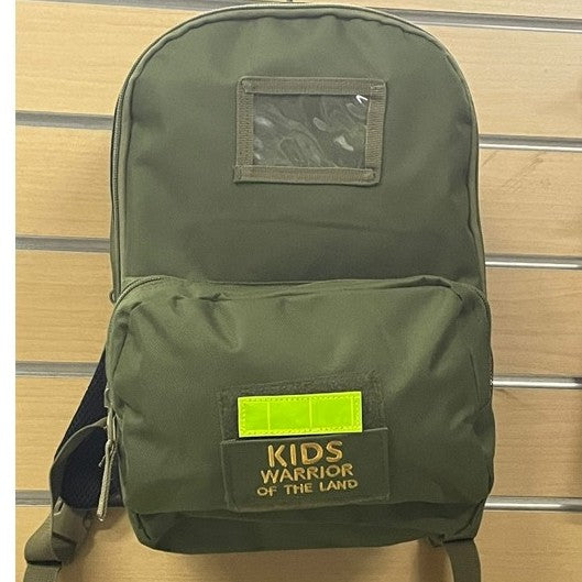 Kids - Warrior Of The Land MOLLE Backpack Olive Green