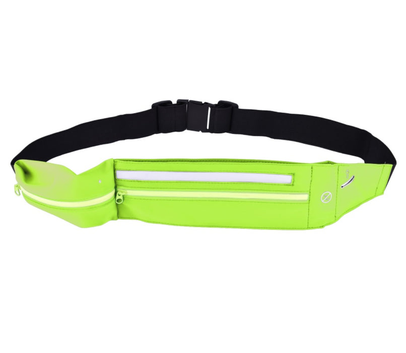 Waterproof LED Sports Belt Pouch Green