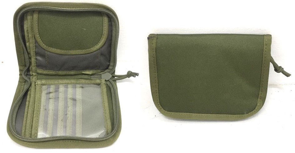 Pocket Organizer Zipper Pouch Military, Army Green