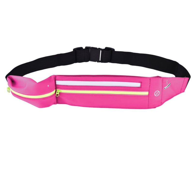 Waterproof LED Sports Belt Pouch Pink