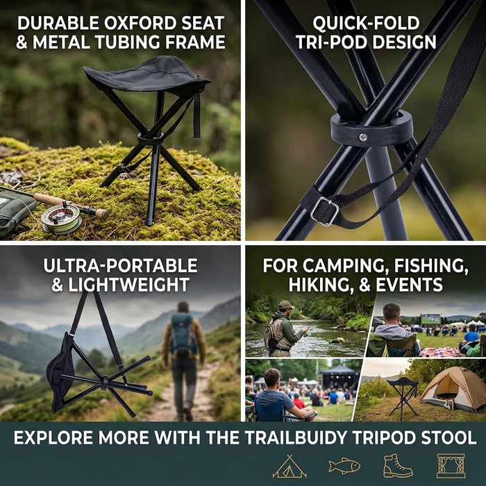 TRI-POD FOLDING STOOL