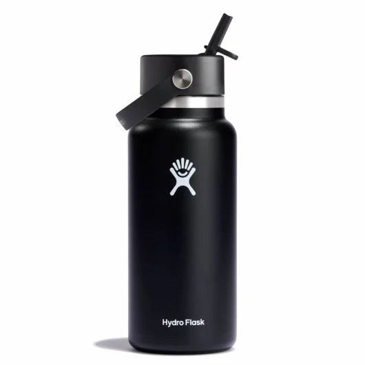 Wide Flex Straw Cap 32OZ BLACK