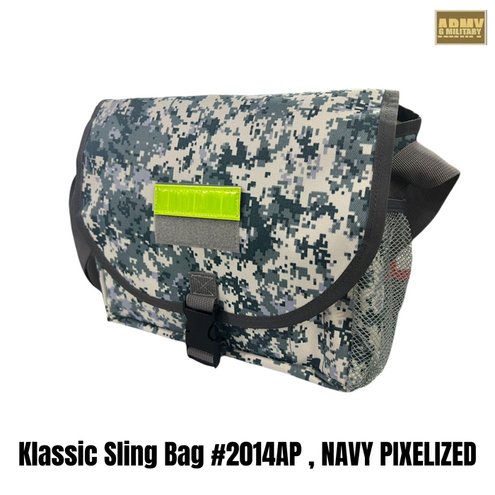 Klassic Sling Bag #2014AP , Navy Pixelized