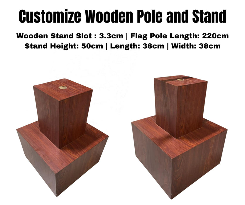 (Get a Quote) Wooden Pole and Stand