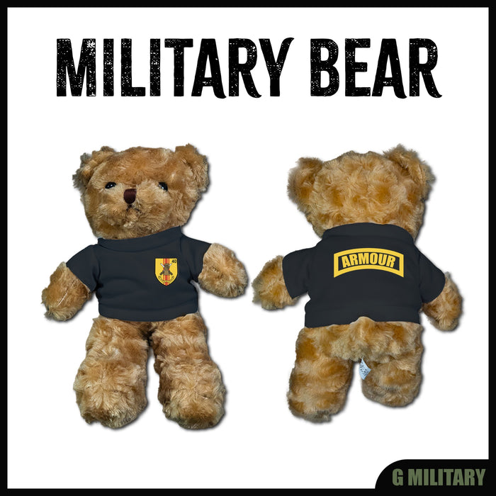 Military Bear with Printed Logo