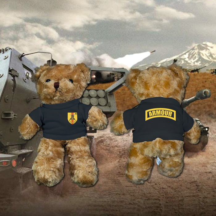 Military Bear with Printed Logo