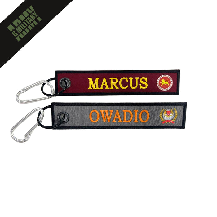 (Get a Quote) Customised Keychain Tag with Carabiner