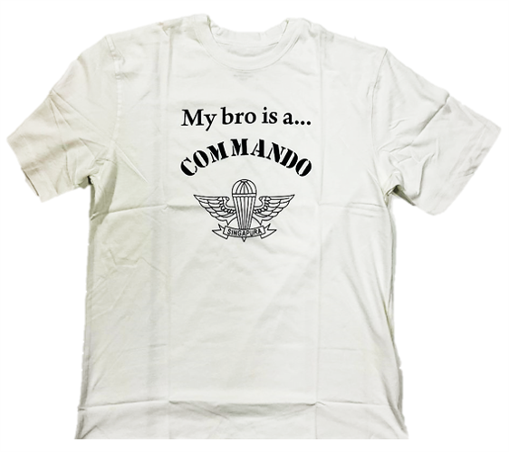 COMANDO SINGAPURA WHITE TEE (My Bro Is a...)