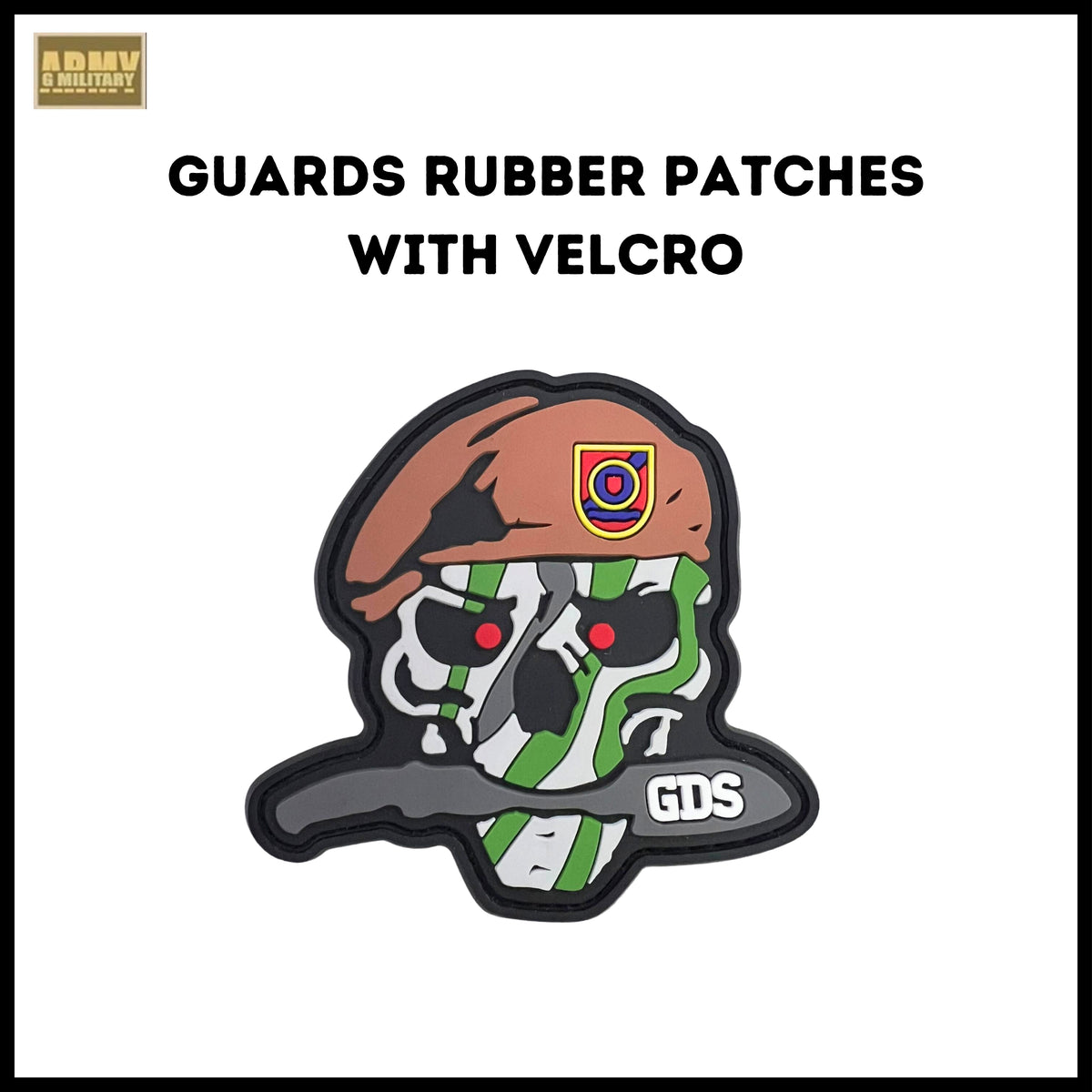 Guards Rubber Patches with Velcro — G MILITARY