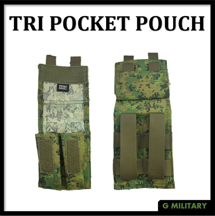 TRI POCKET POUCH - Pixelised