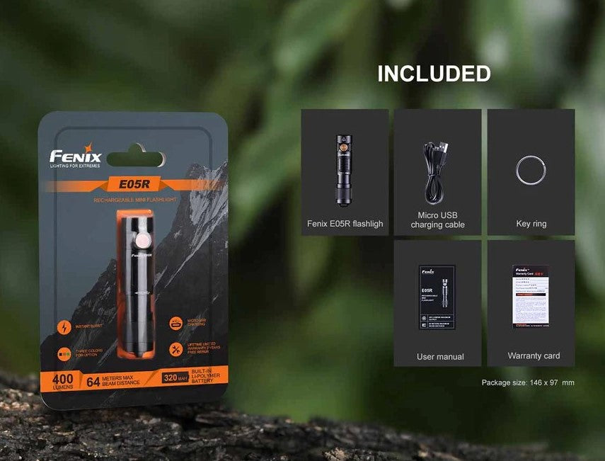 Fenix E05R Keychain Flashlight