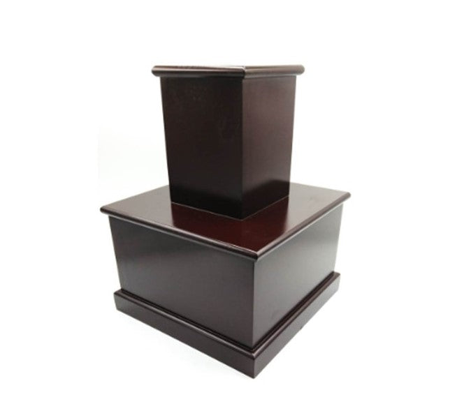 (Get a quote) 2 LAYER WOODEN FLAG STAND