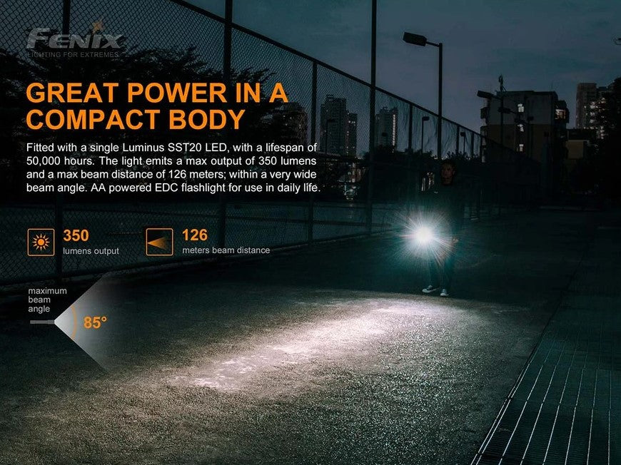 Fenix E20 V2.0 AA Flashlight