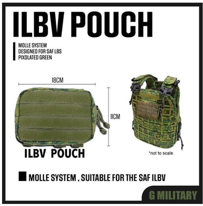 ILBV Pixelise Molle Pouch