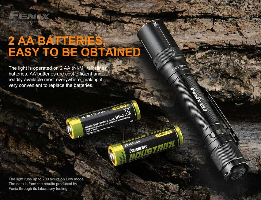 Fenix E20 V2.0 AA Flashlight