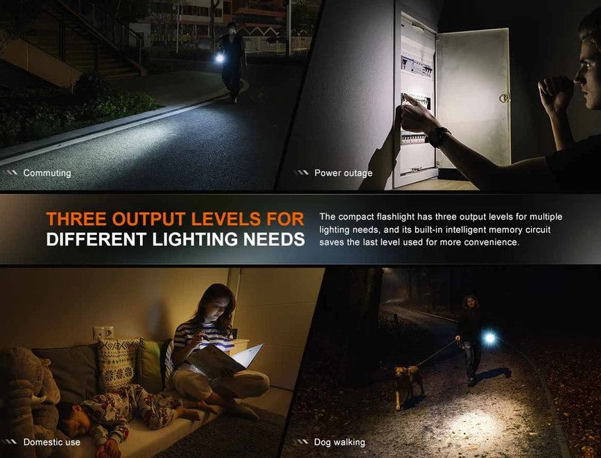 Fenix E12 V3.0 AA-Powered EDC Flashlight