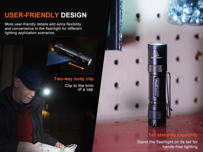 Fenix E12 V3.0 AA-Powered EDC Flashlight