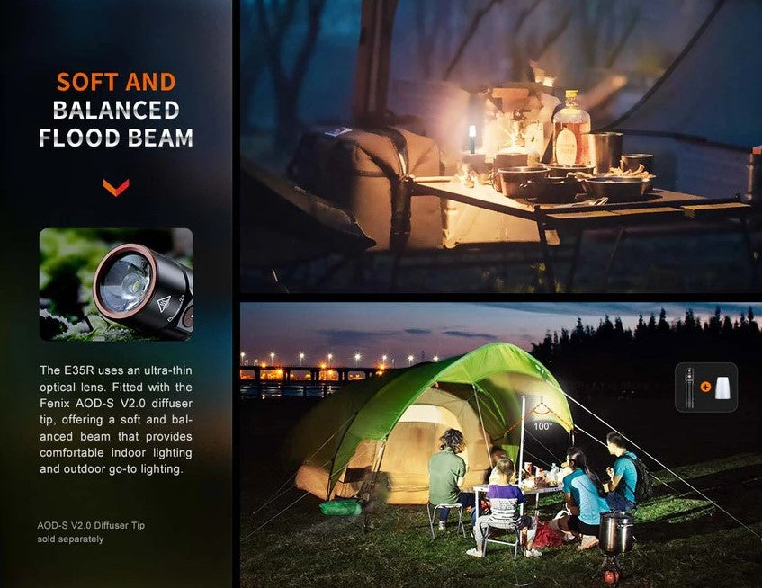 Fenix E35R Rechargeable EDC Flashlight