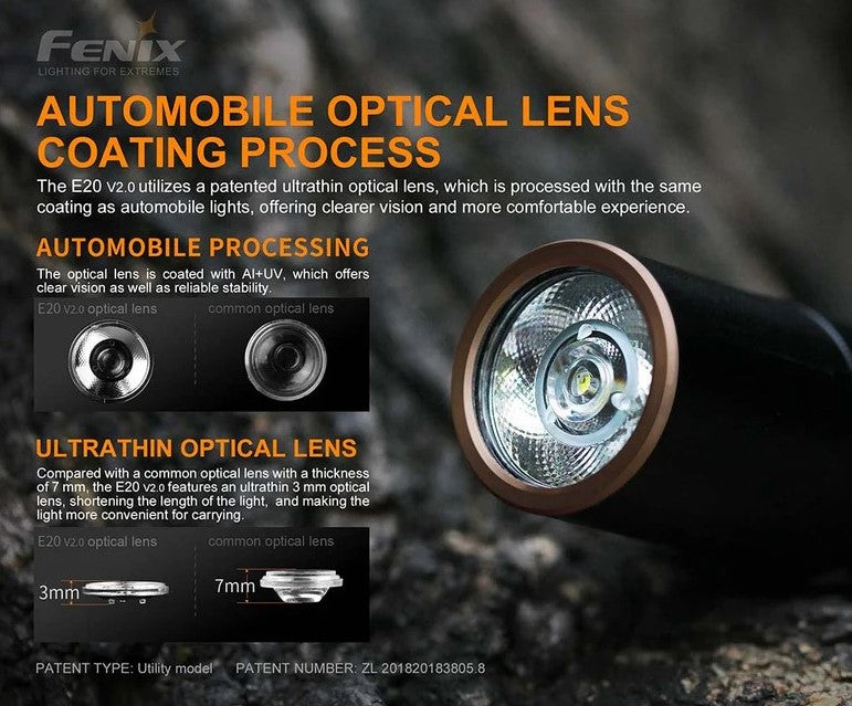 Fenix E20 V2.0 AA Flashlight