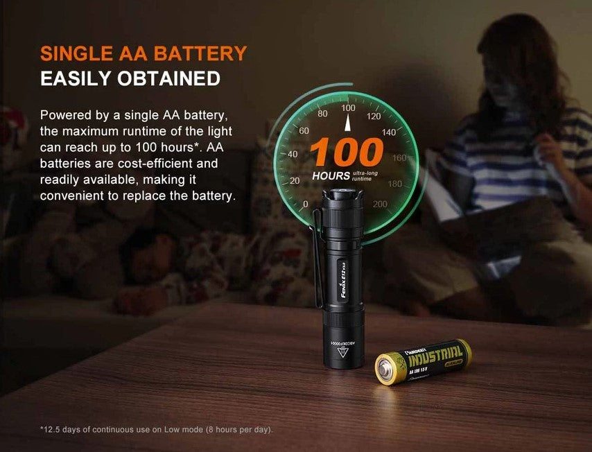 Fenix E12 V3.0 AA-Powered EDC Flashlight