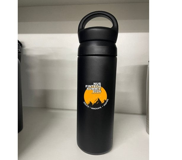 Handle bottle with 2 colour logo print x 160pcs