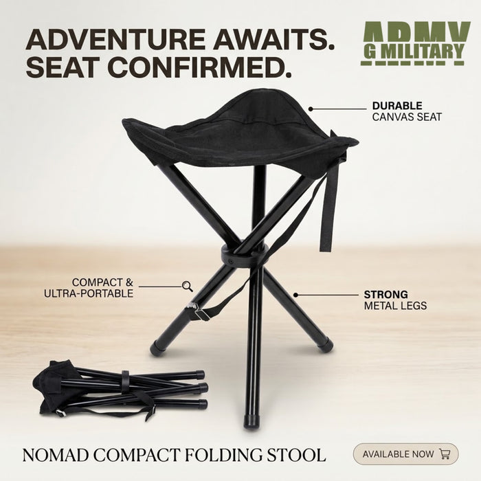 TRI-POD FOLDING STOOL