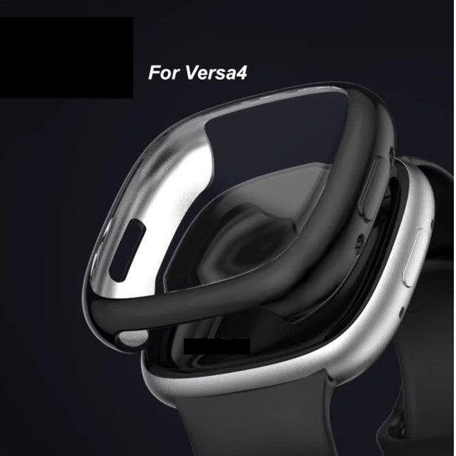 Fitbit Versa4 / sense2 Cover - Clear / Black