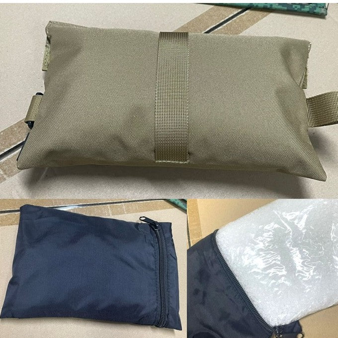 Khaki Shooting Pillow sleeve with Bean