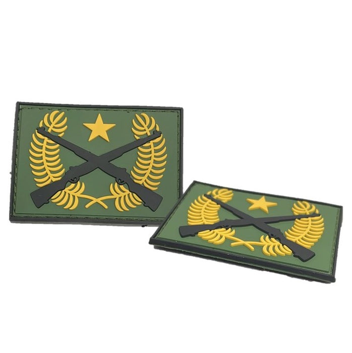 1128894 DSB Tactical Green PVC velcro Badge