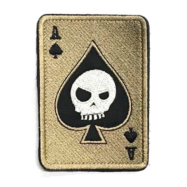 Skull in Ace of Spades Patch, Khaki