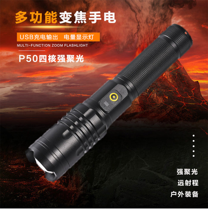 A85 waterproof cross-border USB rechargeable flashlight