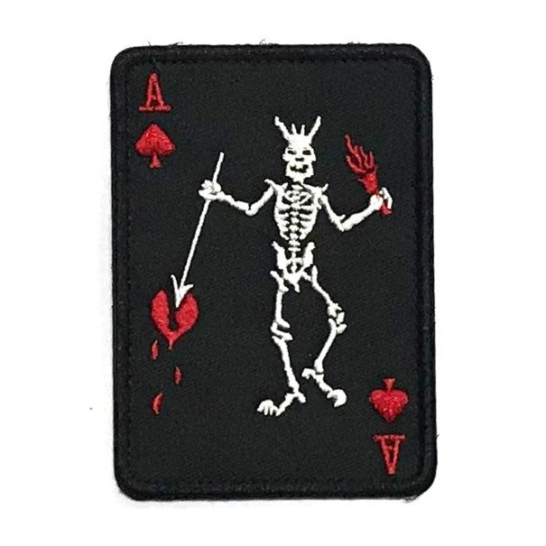Poker Devil Skeleton Patch, Black