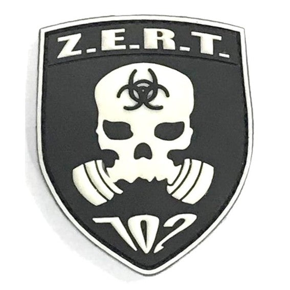 Skull - Z.E.R.T Hazard Patch, White